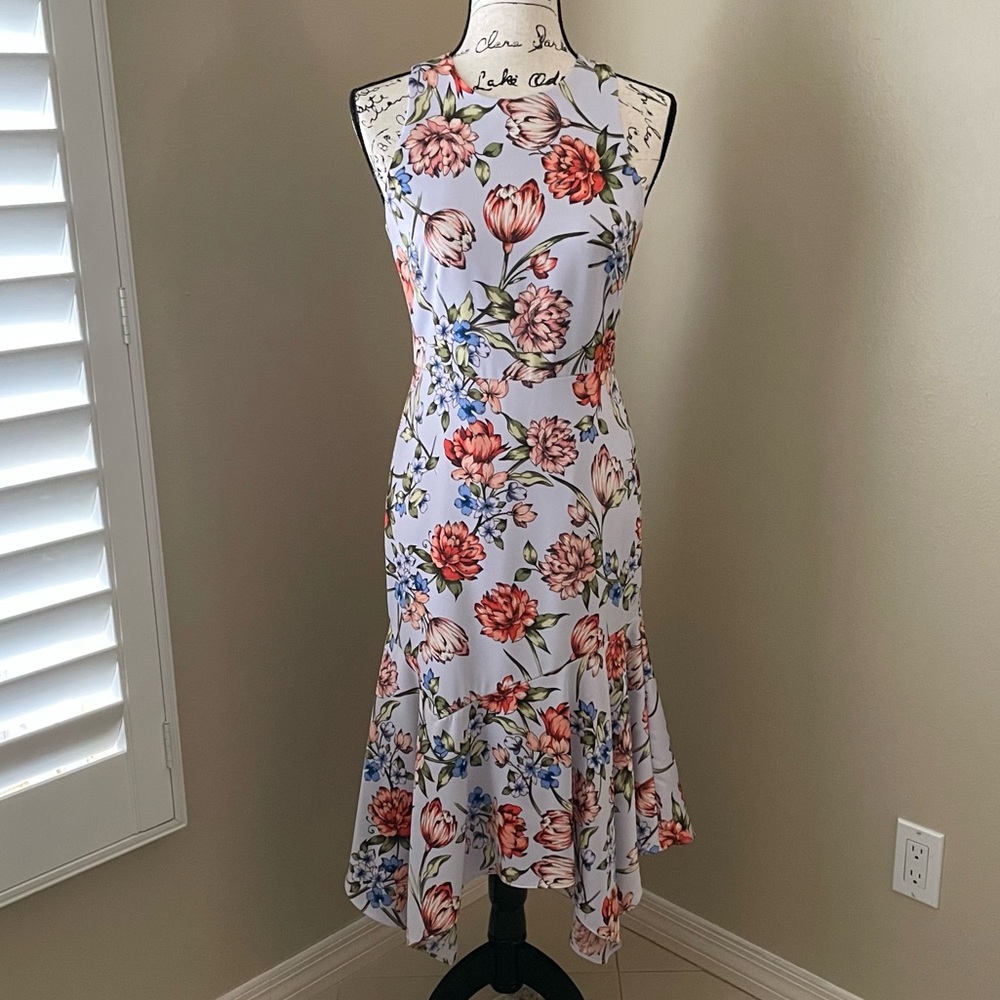 Maggy London Floral Midi Dress